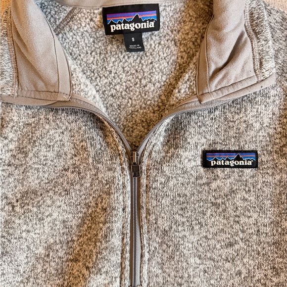Patagonia Heathered Gray Zip-Up Fleece - Picture 5 of 6